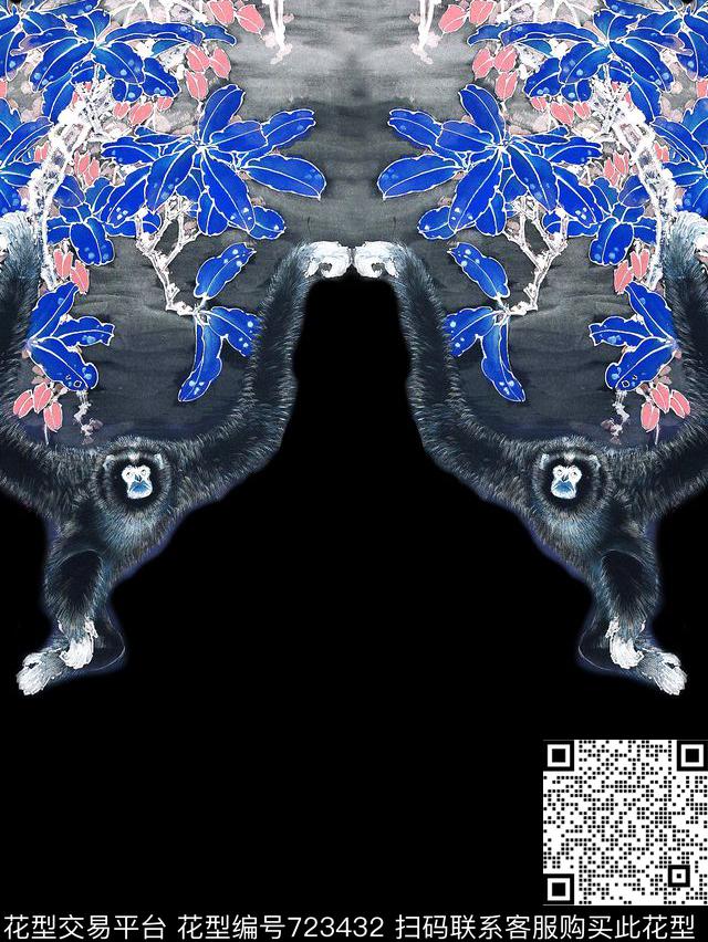 男装T桖胸花潮流男装夹克外套数码印花华亿平台下载（图片编号: 723432） - 瓦栏（Walan）