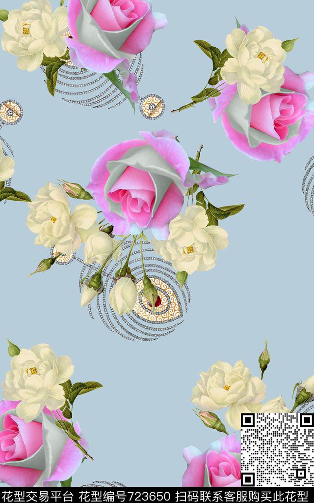 flowercolorfullcolorise数码印花华亿平台下载（图片编号: 723650） - 瓦栏（Walan）