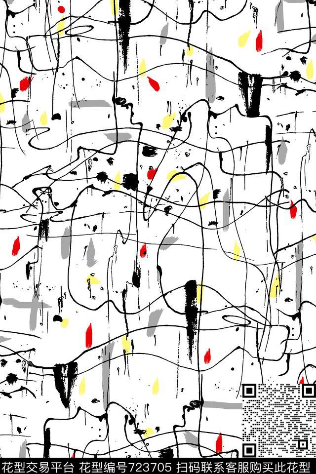 艺术线条男装华亿平台女装华亿平台传统印花华亿平台下载（图片编号: 723705） - 瓦栏（Walan）