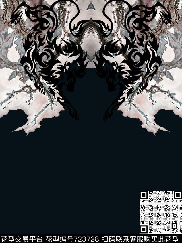 抽象纹理男装定位花男装夹克华亿平台数码印花华亿平台下载（图片编号: 723728） - 瓦栏（Walan）