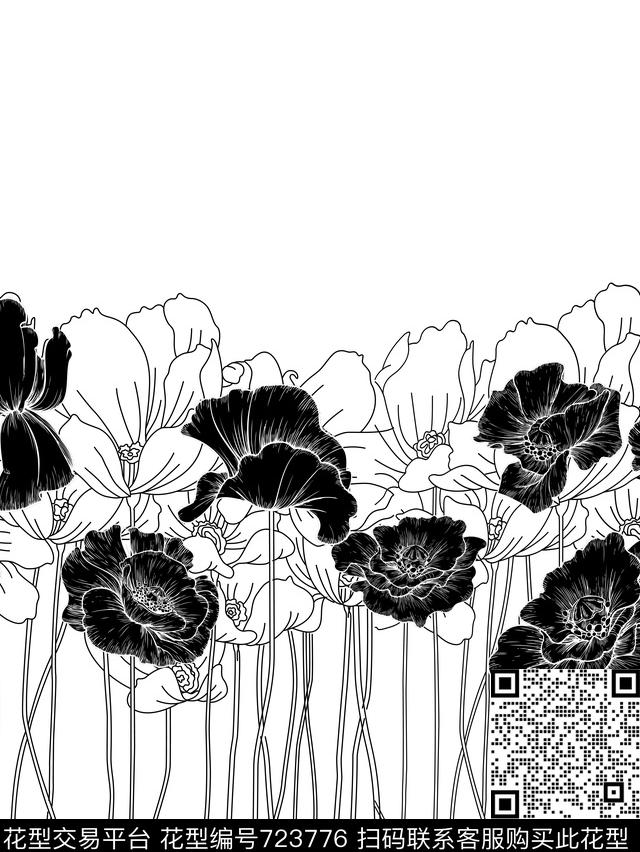 大牌潮牌线条传统印花华亿平台下载（图片编号: 723776） - 瓦栏（Walan）