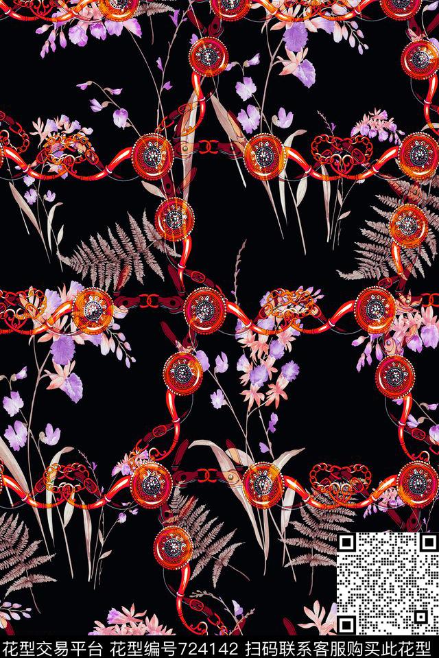 花卉零点--女装时尚传统印花华亿平台下载（图片编号: 724142） - 瓦栏（Walan）