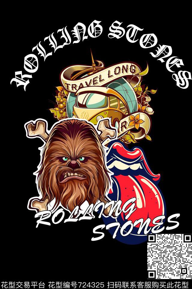 卡通时尚T恤数码印花华亿平台下载（图片编号: 724325） - 瓦栏（Walan）