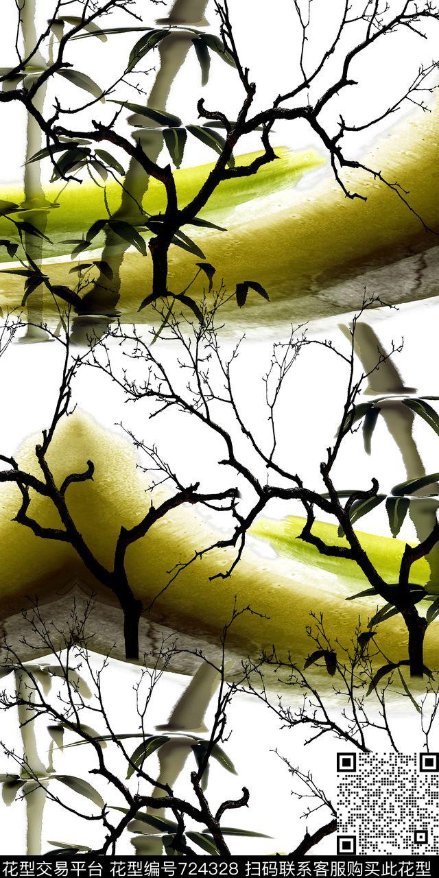 中国风女装男装数码印花华亿平台下载（图片编号: 724328） - 瓦栏（Walan）