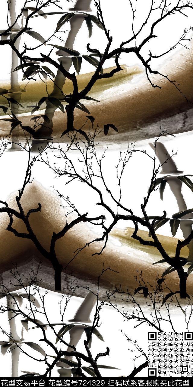 中国风女装男装数码印花华亿平台下载（图片编号: 724329） - 瓦栏（Walan）