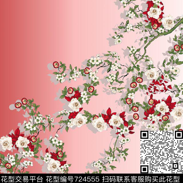 小碎花花卉花朵数码印花华亿平台下载（图片编号: 724555） - 瓦栏（Walan）