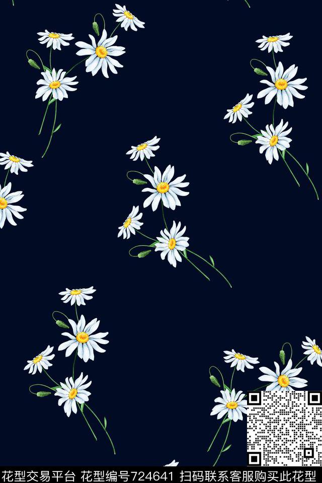 大花牡丹玫瑰数码印花华亿平台下载（图片编号: 724641） - 瓦栏（Walan）