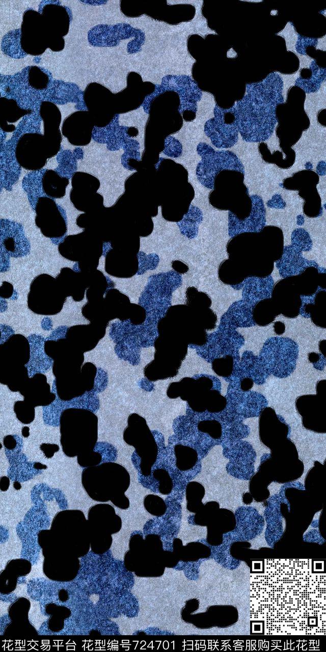 不规则几何色块几何数码印花华亿平台下载（图片编号: 724701） - 瓦栏（Walan）