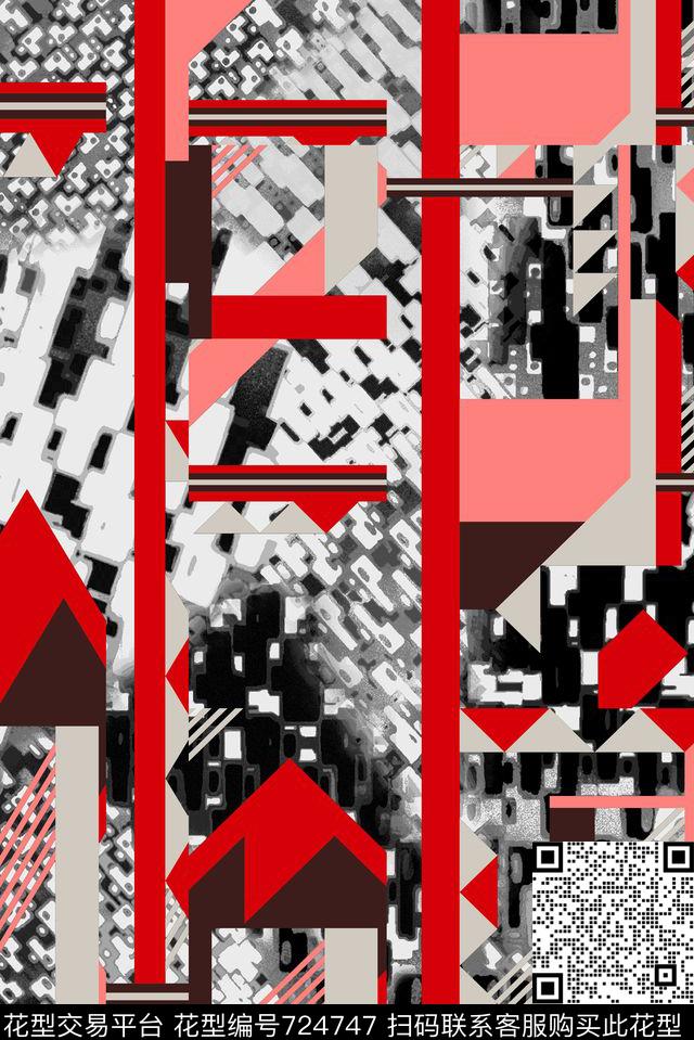 欧美民族风苏格兰格数码印花华亿平台下载（图片编号: 724747） - 瓦栏（Walan）