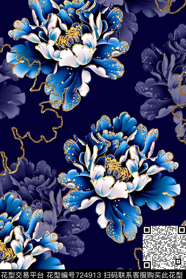 大花卉女装华亿平台抽象几何清爽印花沙发华亿平台梦幻艺术平底立体手绘印花满版最新高清数码印花蕾丝民族中国风绣花珠宝肌理时尚潮流大牌复古欧美风数码印花华亿平台下载（图片编号: 724913） - 瓦栏（Walan）