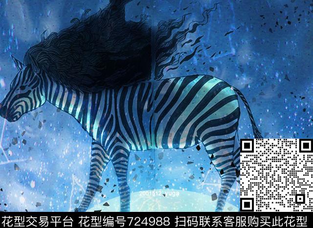 马斑马闪电数码印花华亿平台下载（图片编号: 724988） - 瓦栏（Walan）