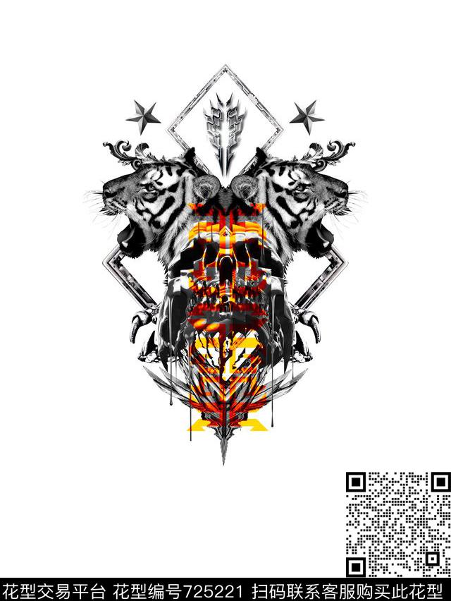 欧式花纹男装卫衣Philipp数码印花华亿平台下载（图片编号: 725221） - 瓦栏（Walan）