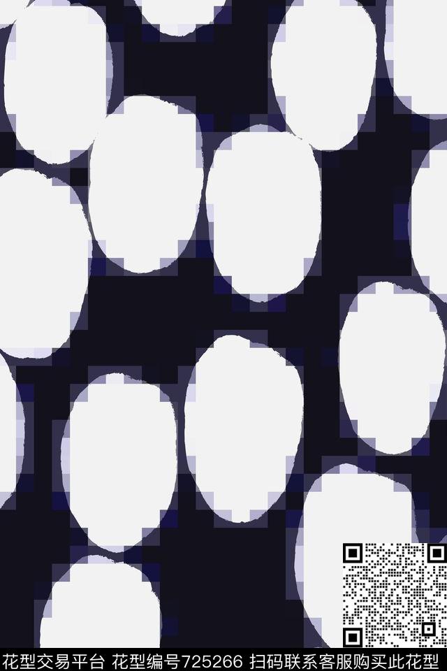 色块波点圆形数码印花华亿平台下载（图片编号: 725266） - 瓦栏（Walan）