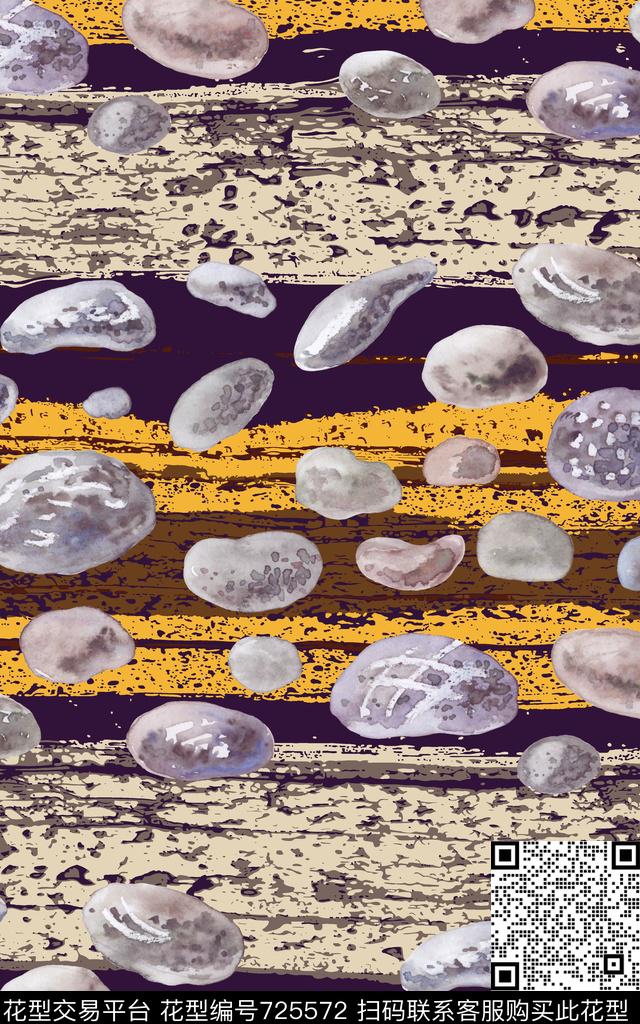 条纹卵石横条数码印花华亿平台下载（图片编号: 725572） - 瓦栏（Walan）