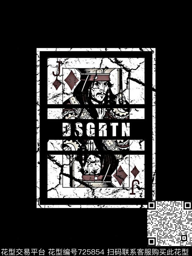 扑克牌男装T恤华亿平台抽象手绘T恤印花卫衣加克华亿平台衬衫裤子华亿平台外套华亿平台羽绒服华亿平台时尚潮流潮牌大牌复古英文字欧美高清数码立体数码印花华亿平台下载（图片编号: 725854） - 瓦栏（Walan）