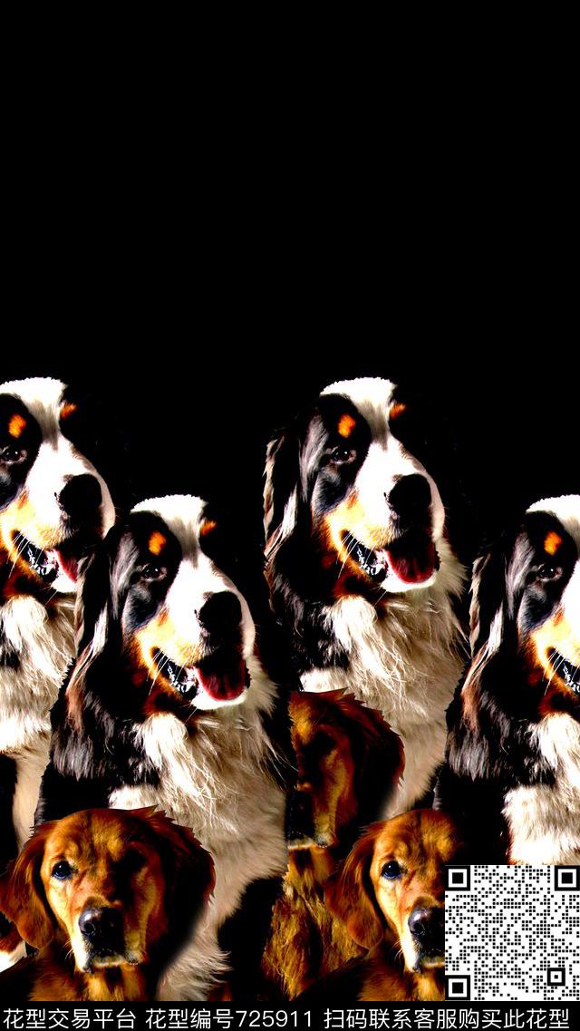 抽象手绘动物纹理斑点狗狗数码印花时尚潮流女装裙子长裙肌理纹印花欧美大牌复古女装夹克外套卫衣朦胧渐变印花数码印花华亿平台下载（图片编号: 725911） - 瓦栏（Walan）