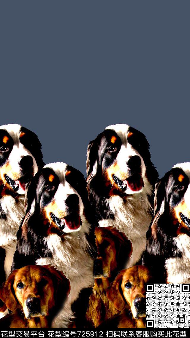 抽象手绘动物纹理斑点狗狗数码印花时尚潮流女装裙子长裙肌理纹印花欧美大牌复古女装夹克外套卫衣朦胧渐变印花数码印花华亿平台下载（图片编号: 725912） - 瓦栏（Walan）