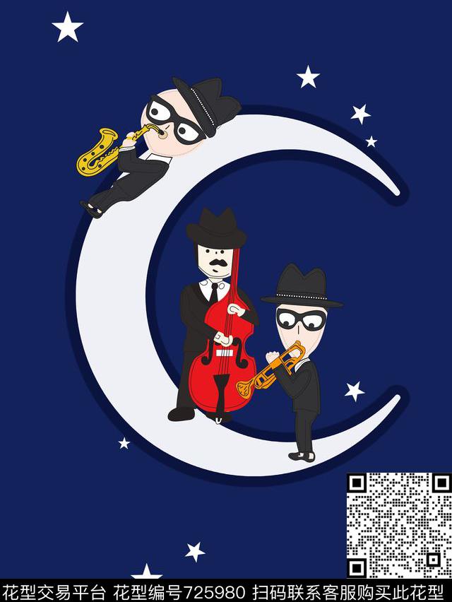 卡通DG几何数码印花华亿平台下载（图片编号: 725980） - 瓦栏（Walan）