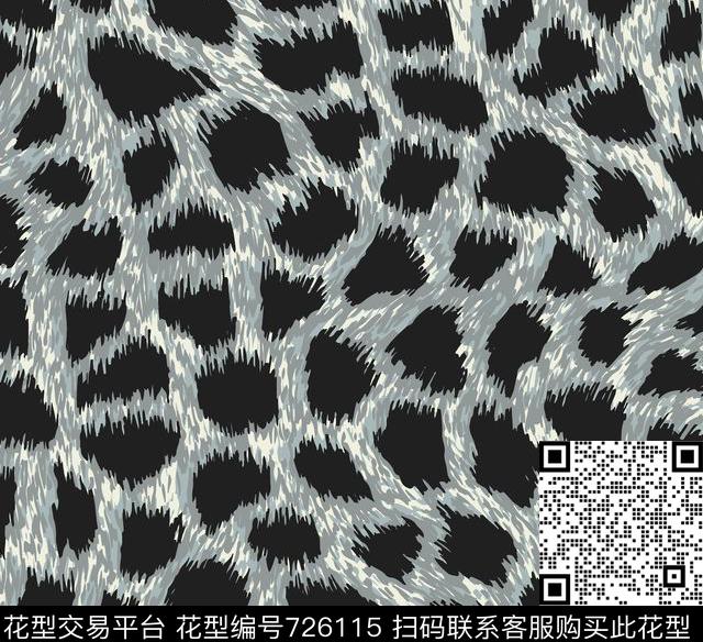 豹纹动物纹霸气传统印花华亿平台下载（图片编号: 726115） - 瓦栏（Walan）