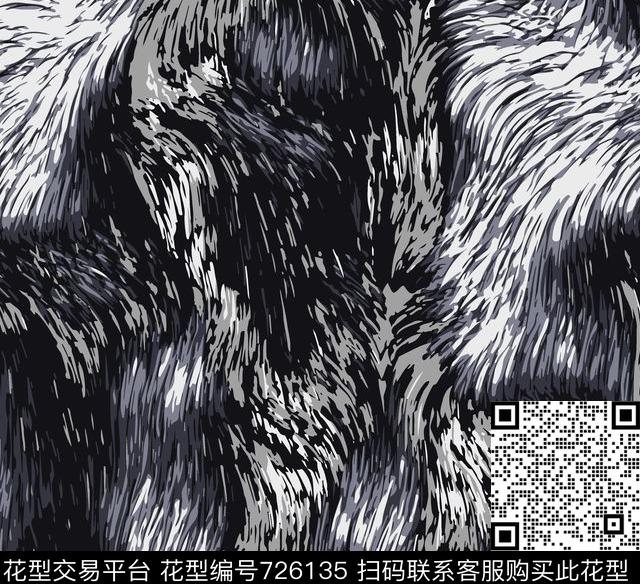 虎皮动物纹霸气传统印花华亿平台下载（图片编号: 726135） - 瓦栏（Walan）