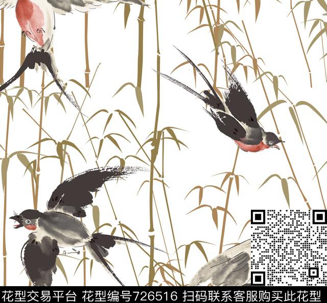 潮流部落花卉数码印花华亿平台下载（图片编号: 726516） - 瓦栏（Walan）