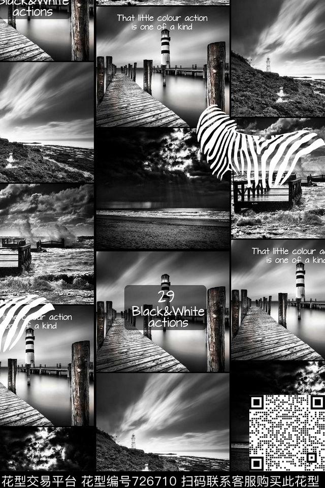 复古黑白老照片英文数码印花华亿平台下载（图片编号: 726710） - 瓦栏（Walan）