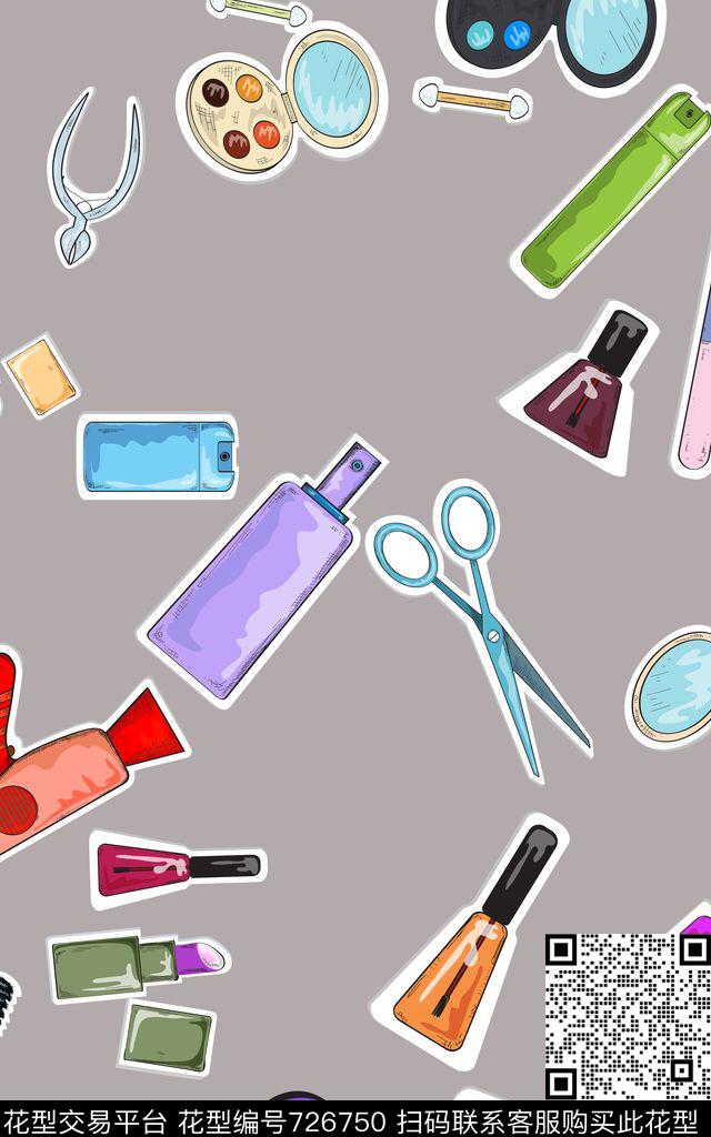 小清新饰品口红数码印花华亿平台下载（图片编号: 726750） - 瓦栏（Walan）