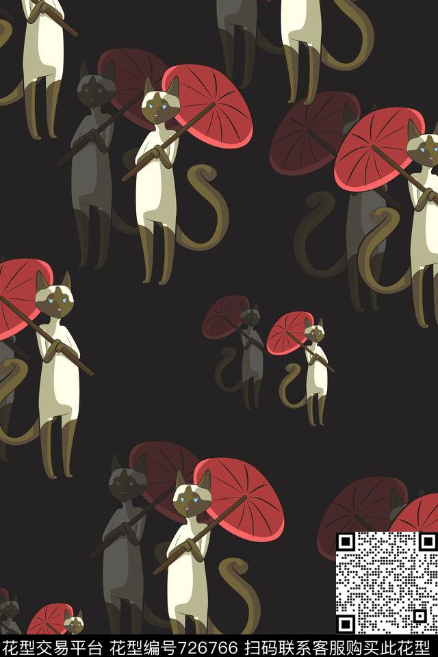 女装趣味元素
卡通趣味猫数码印花华亿平台下载（图片编号: 726766） - 瓦栏（Walan）