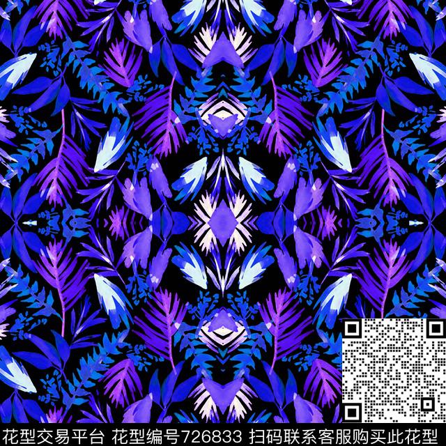 女装花朵花卉数码印花华亿平台下载（图片编号: 726833） - 瓦栏（Walan）