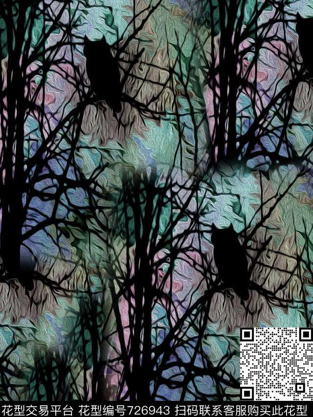 复古男装夹克外套风衣外套数码印花华亿平台下载（图片编号: 726943） - 瓦栏（Walan）