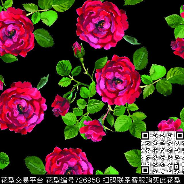 乱花小碎花花朵数码印花华亿平台下载（图片编号: 726958） - 瓦栏（Walan）