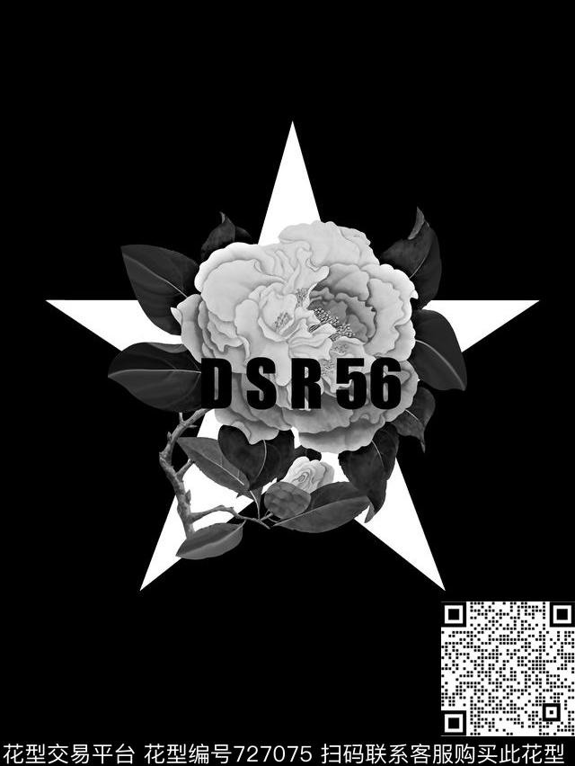 花卉男装T恤华亿平台女装华亿平台数码印花华亿平台下载（图片编号: 727075） - 瓦栏（Walan）