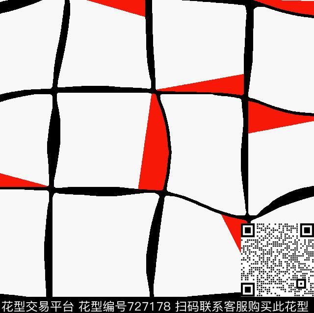 格子色块小方块传统印花华亿平台下载（图片编号: 727178） - 瓦栏（Walan）