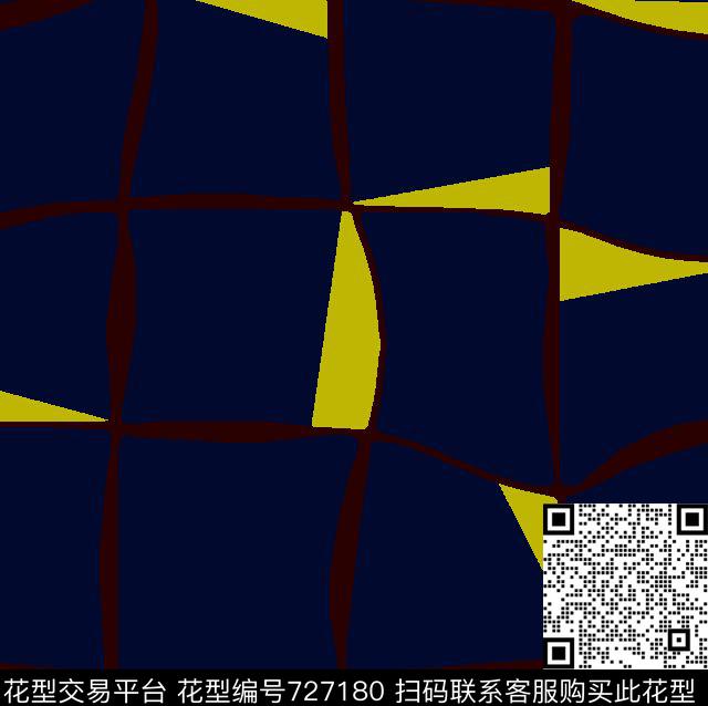 格子色块小方块传统印花华亿平台下载（图片编号: 727180） - 瓦栏（Walan）