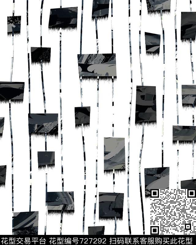 Fei-男装Fei-趣味几何抽象几何纹理传统印花华亿平台下载（图片编号: 727292） - 瓦栏（Walan）