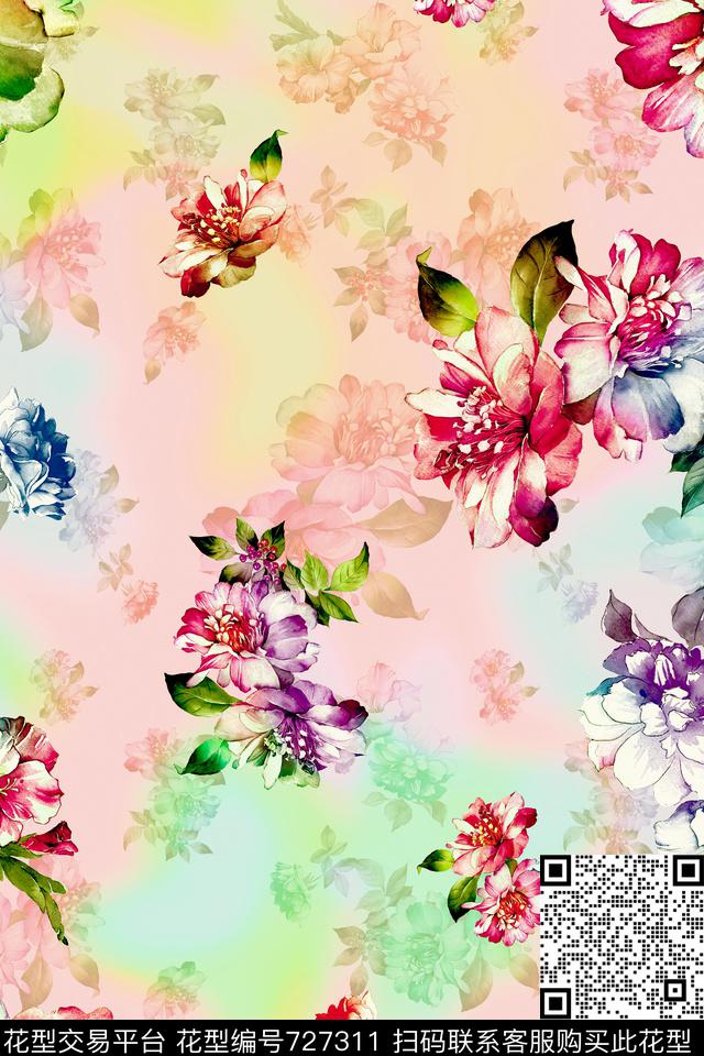 乱花数码印花小碎花数码印花华亿平台下载（图片编号: 727311） - 瓦栏（Walan）