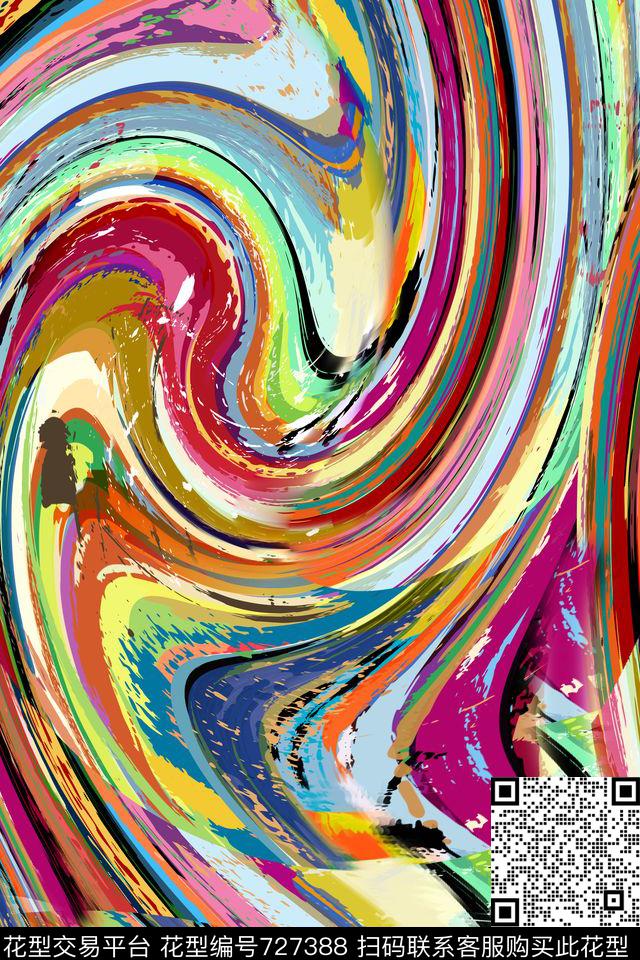 趋势童装色彩数码印花华亿平台下载（图片编号: 727388） - 瓦栏（Walan）