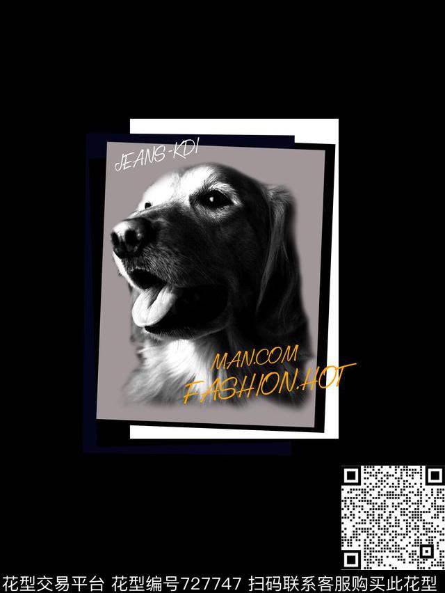 狗几何潮牌数码印花华亿平台下载（图片编号: 727747） - 瓦栏（Walan）