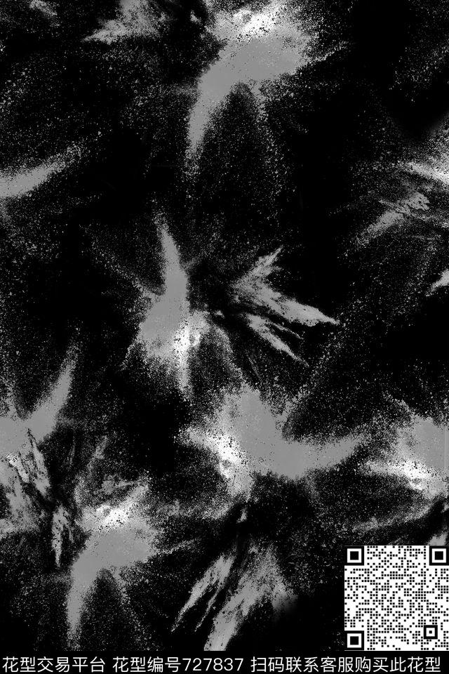 水彩抽象女装数码印花华亿平台下载（图片编号: 727837） - 瓦栏（Walan）