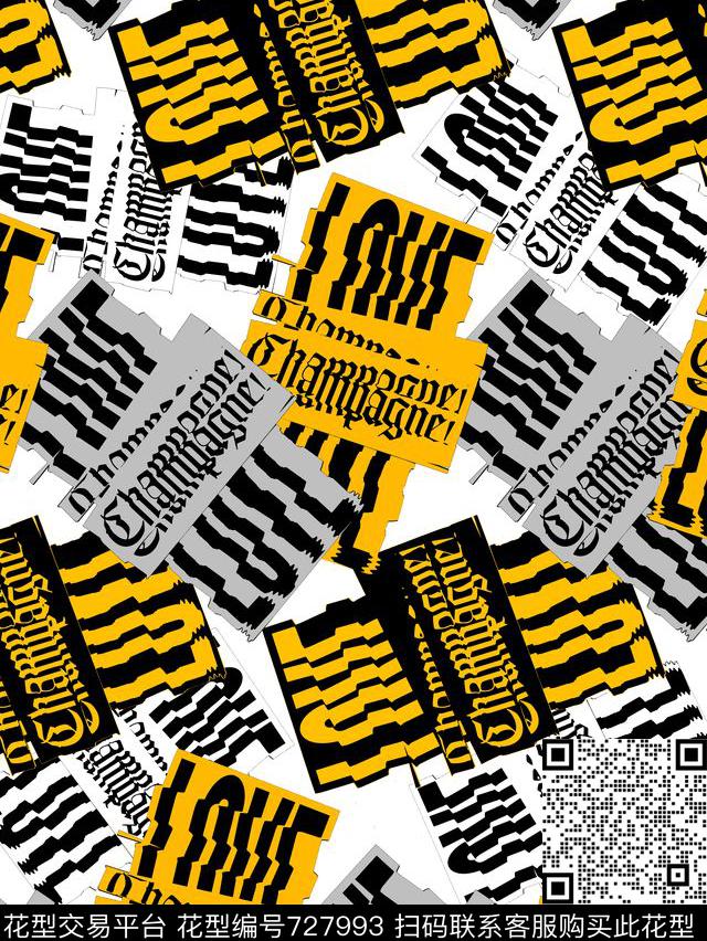 潮牌文字切割love传统印花华亿平台下载（图片编号: 727993） - 瓦栏（Walan）