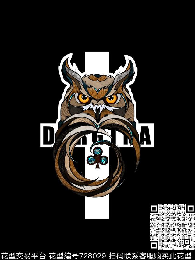 猫头鹰男装T恤华亿平台抽象手绘T恤印花卫衣加克华亿平台衬衫裤子华亿平台外套华亿平台羽绒服华亿平台时尚潮流潮牌大牌复古英文字欧美高清数码立体数码印花华亿平台下载（图片编号: 728029） - 瓦栏（Walan）