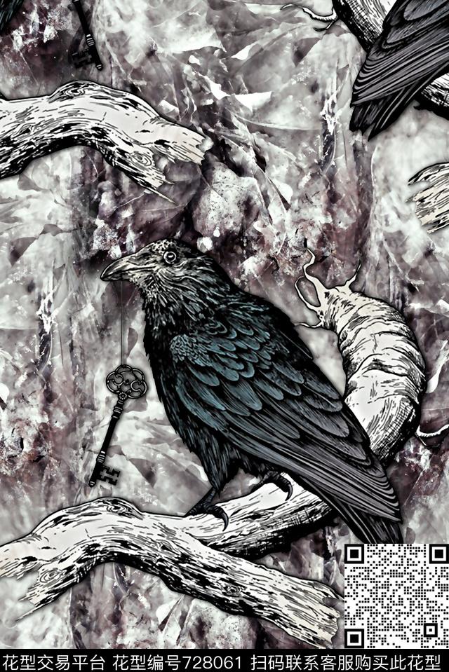 鸟肌理纹理底男装夹克华亿平台数码印花华亿平台下载（图片编号: 728061） - 瓦栏（Walan）