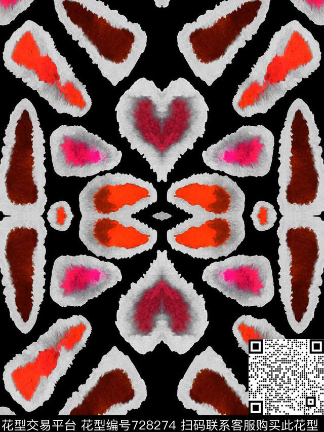 豹子女装动物纹数码印花华亿平台下载（图片编号: 728274） - 瓦栏（Walan）