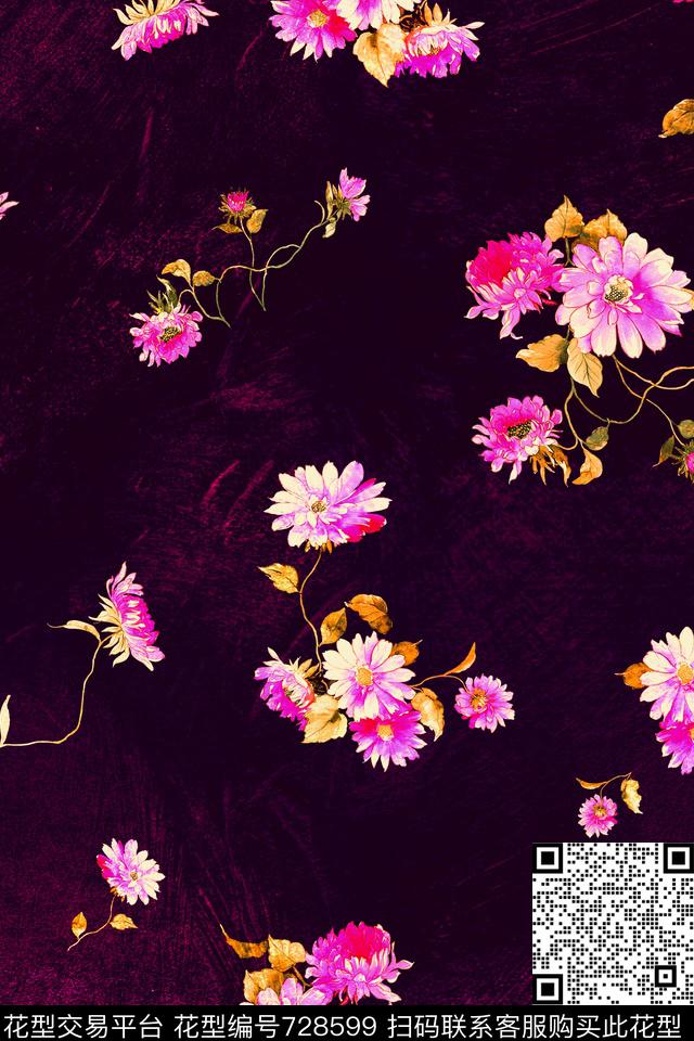 小碎花数码印花肌理数码印花华亿平台下载（图片编号: 728599） - 瓦栏（Walan）