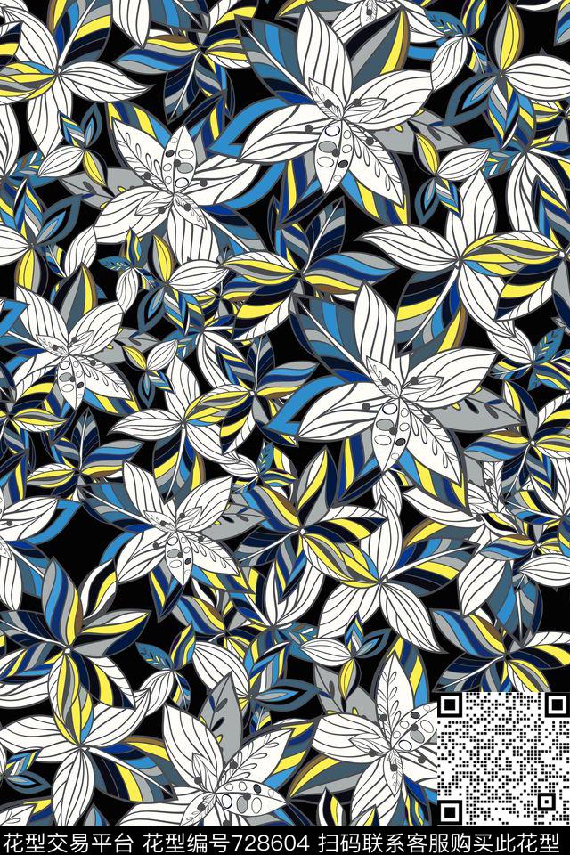 佩斯利花卉趣味传统印花华亿平台下载（图片编号: 728604） - 瓦栏（Walan）