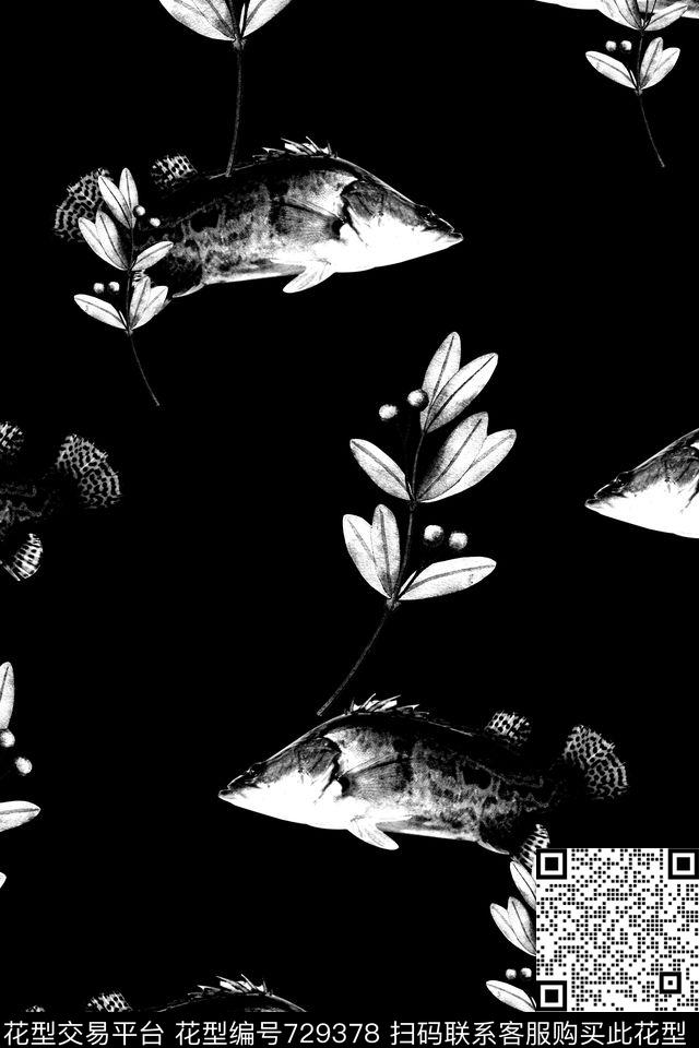 热带立体花卉植物数码印花华亿平台下载（图片编号: 729378） - 瓦栏（Walan）