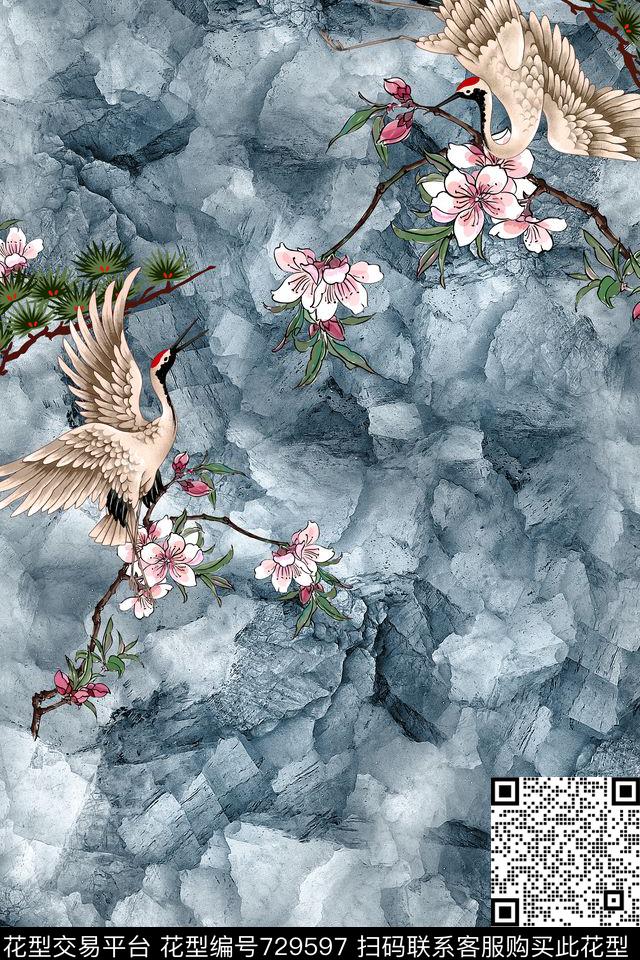 男装昆虫大牌数码印花华亿平台下载（图片编号: 729597） - 瓦栏（Walan）