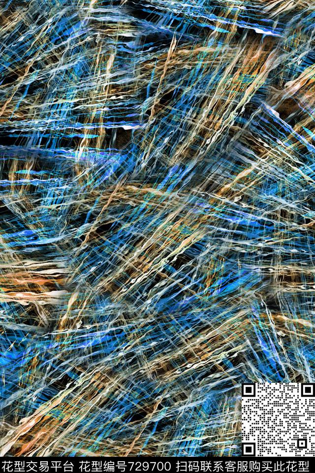 炫彩抽象纹理数码印花华亿平台下载（图片编号: 729700） - 瓦栏（Walan）