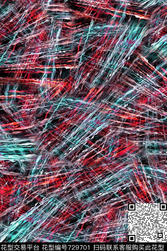 炫彩抽象纹理数码印花华亿平台下载（图片编号: 729701） - 瓦栏（Walan）