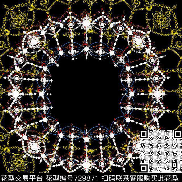 土耳其风格迪拜宫廷风数码印花华亿平台下载（图片编号: 729871） - 瓦栏（Walan）